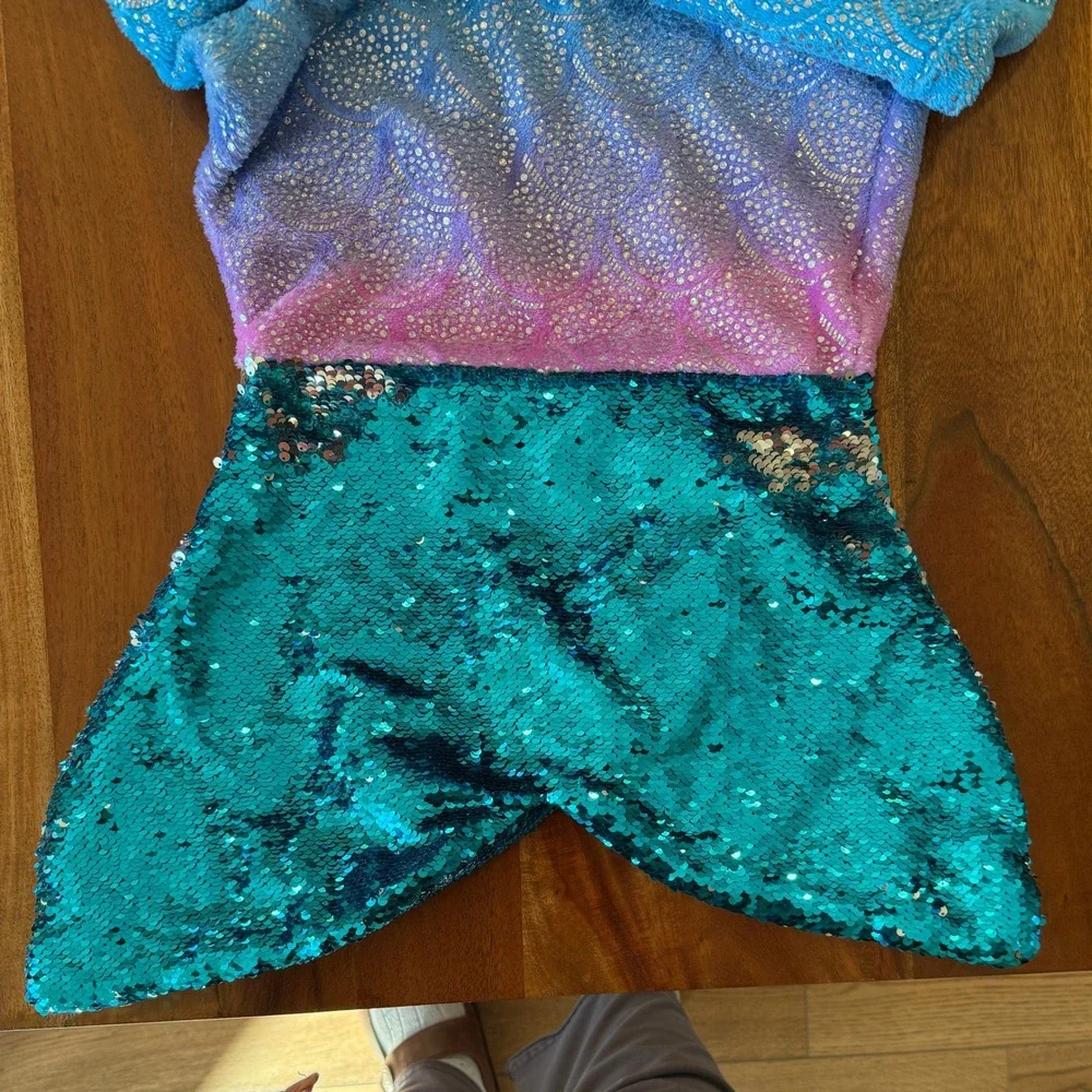 Mermaid Sequined Tail Blanket/Sleeping Bag Pink/Teal/Purple